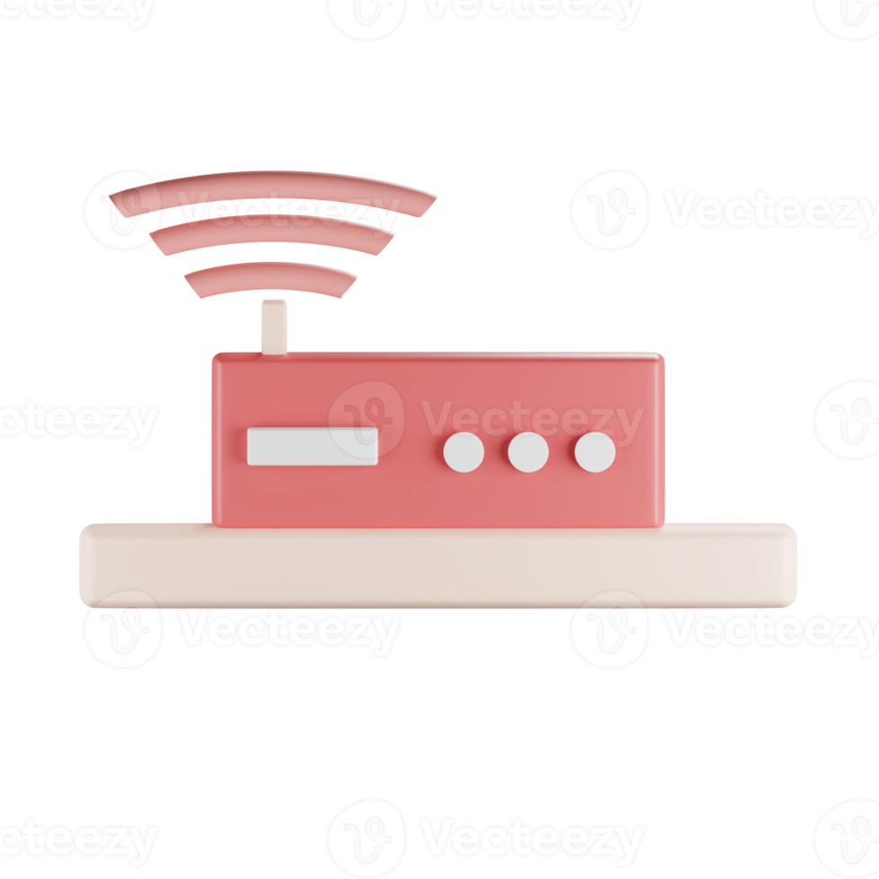 ícone de dispositivo de internet 3d png