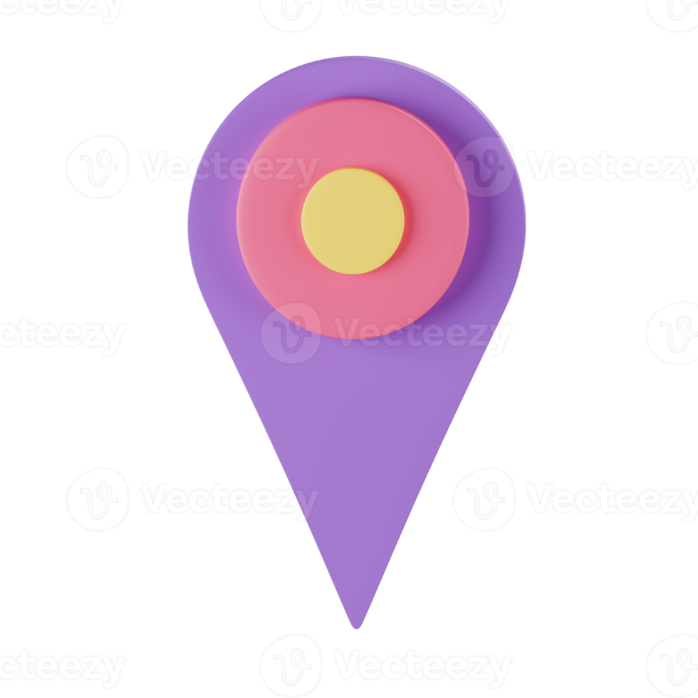 Location pin icon 3d png