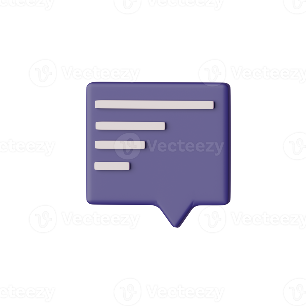 Chat icon 3d png