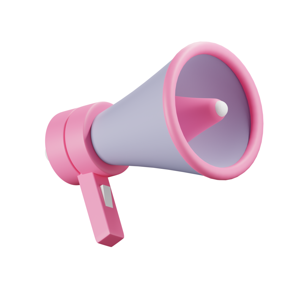 Megaphone icon 3d png