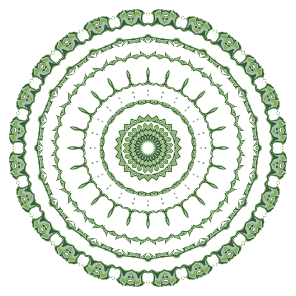 motif de mandala abstrait avec forme de cercle png