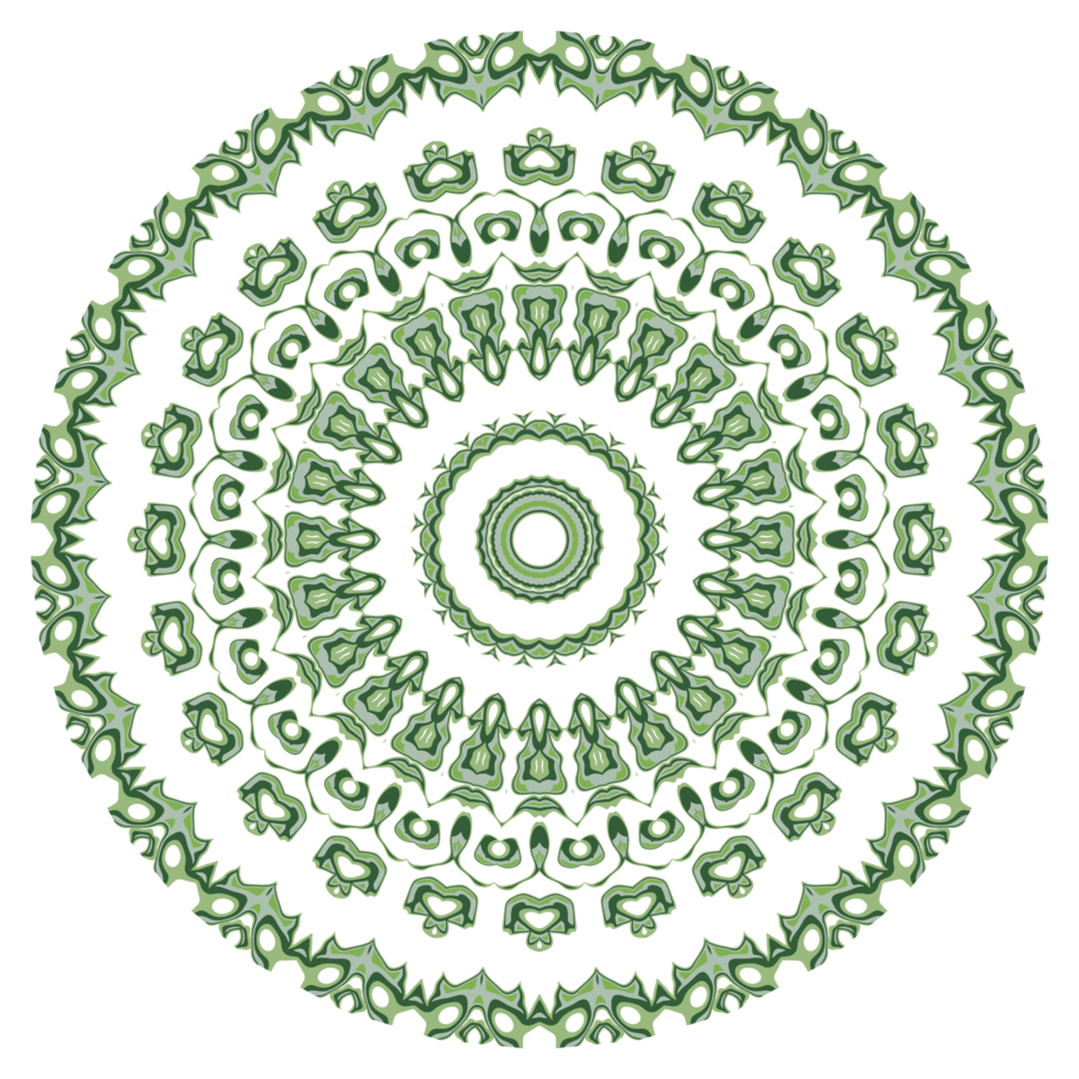 Abstract mandala pattern with circle shape png