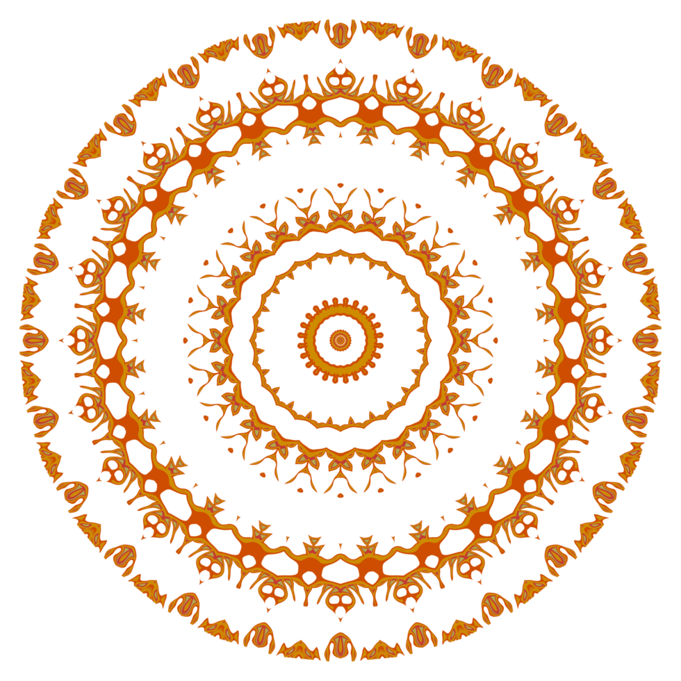 abstraktes Mandala-Muster, gut für Ornamente, Blumenschmuck oder Tapetenhintergrund png