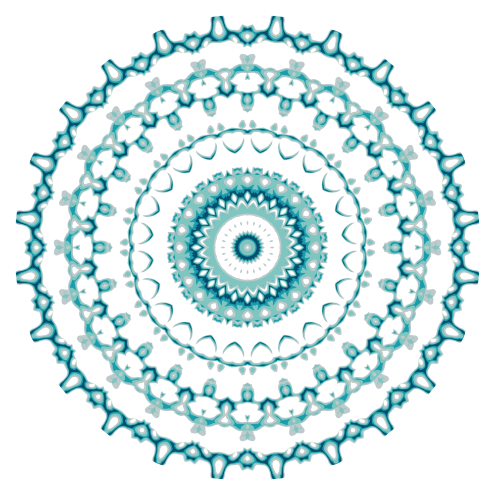 Abstract mandala pattern with circle shape png