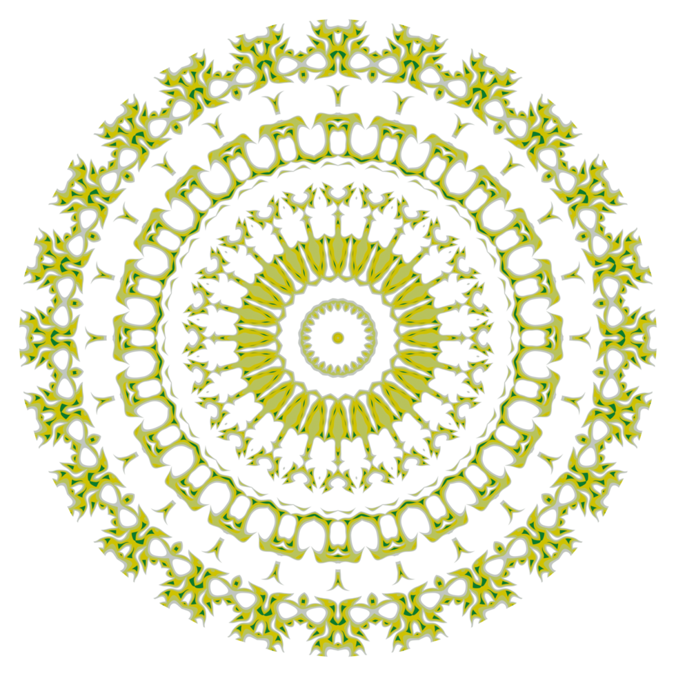 Abstract mandala pattern with circle shape png