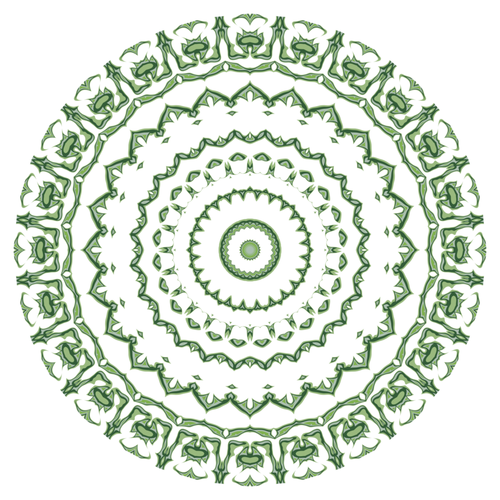 Abstract mandala pattern with circle shape png