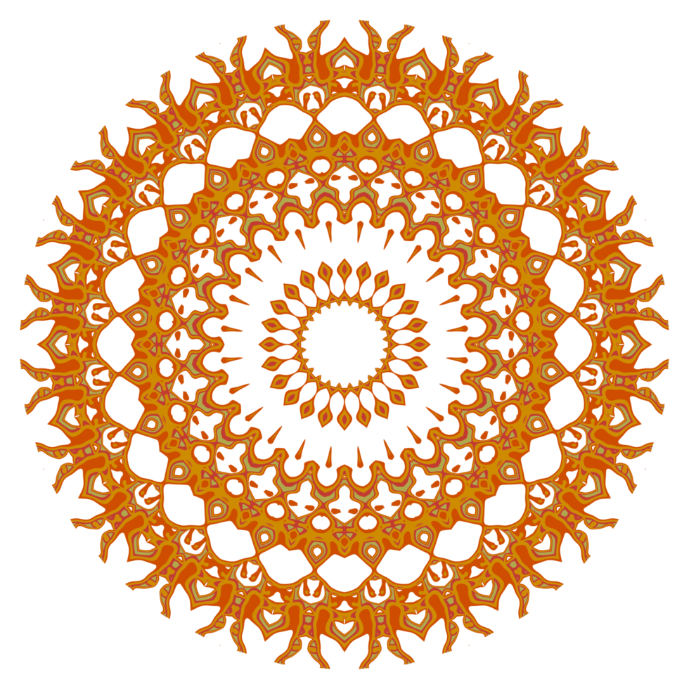 abstraktes Mandala-Muster, gut für Ornamente, Blumenschmuck oder Tapetenhintergrund png