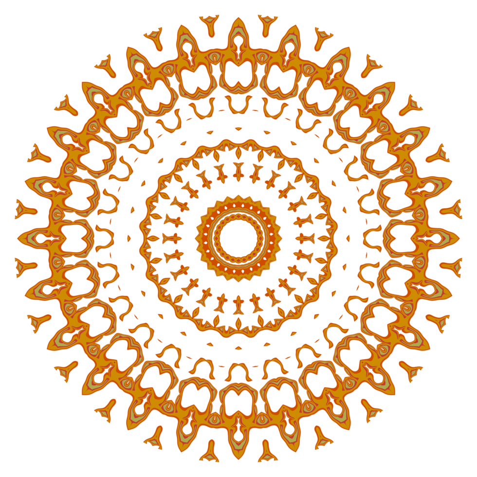 motif de mandala abstrait, bon pour l'ornement, la décoration florale ou le fond d'écran png