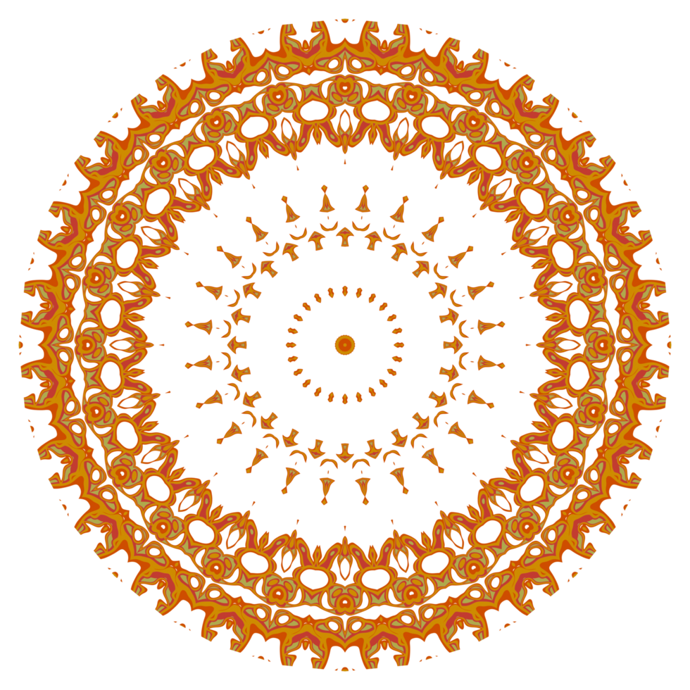 abstraktes Mandala-Muster, gut für Ornamente, Blumenschmuck oder Tapetenhintergrund png