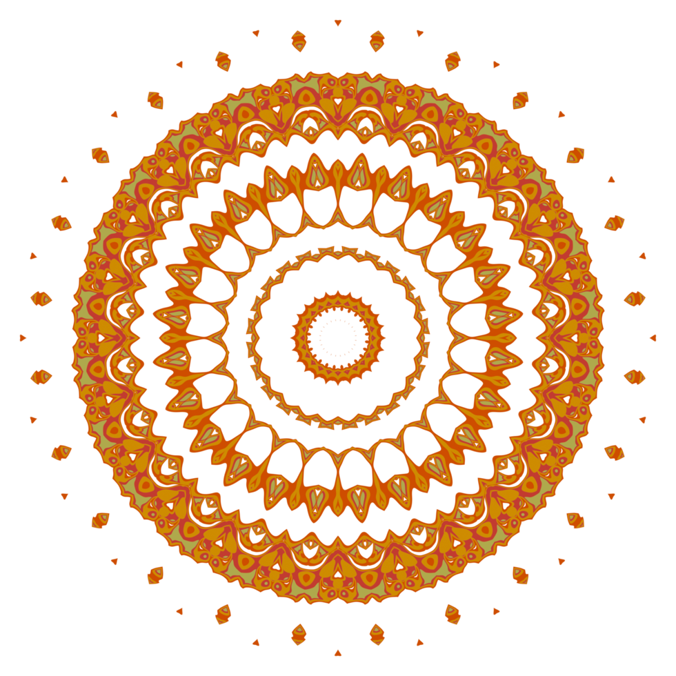 padrão de mandala abstrato, bom para ornamento, decoração floral ou fundo de papel de parede png