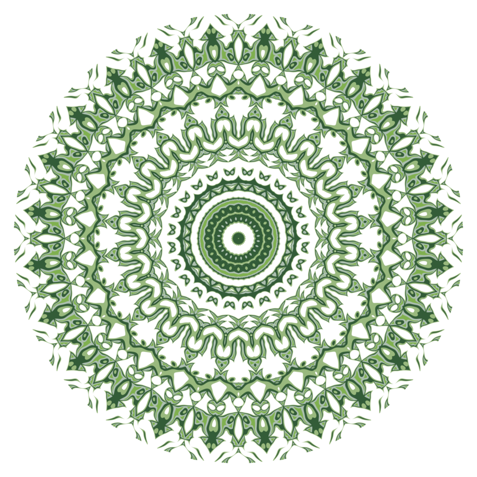 padrão de mandala abstrata com forma de círculo png