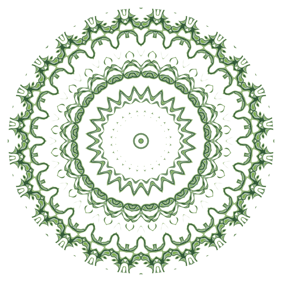 motif de mandala abstrait avec forme de cercle png