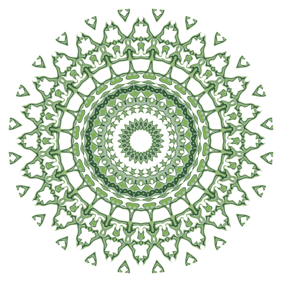 Abstract mandala pattern with circle shape png