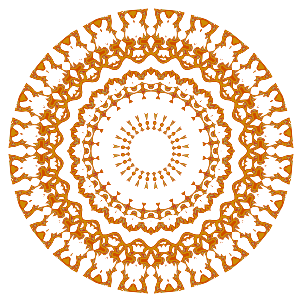 motif de mandala abstrait, bon pour l'ornement, la décoration florale ou le fond d'écran png