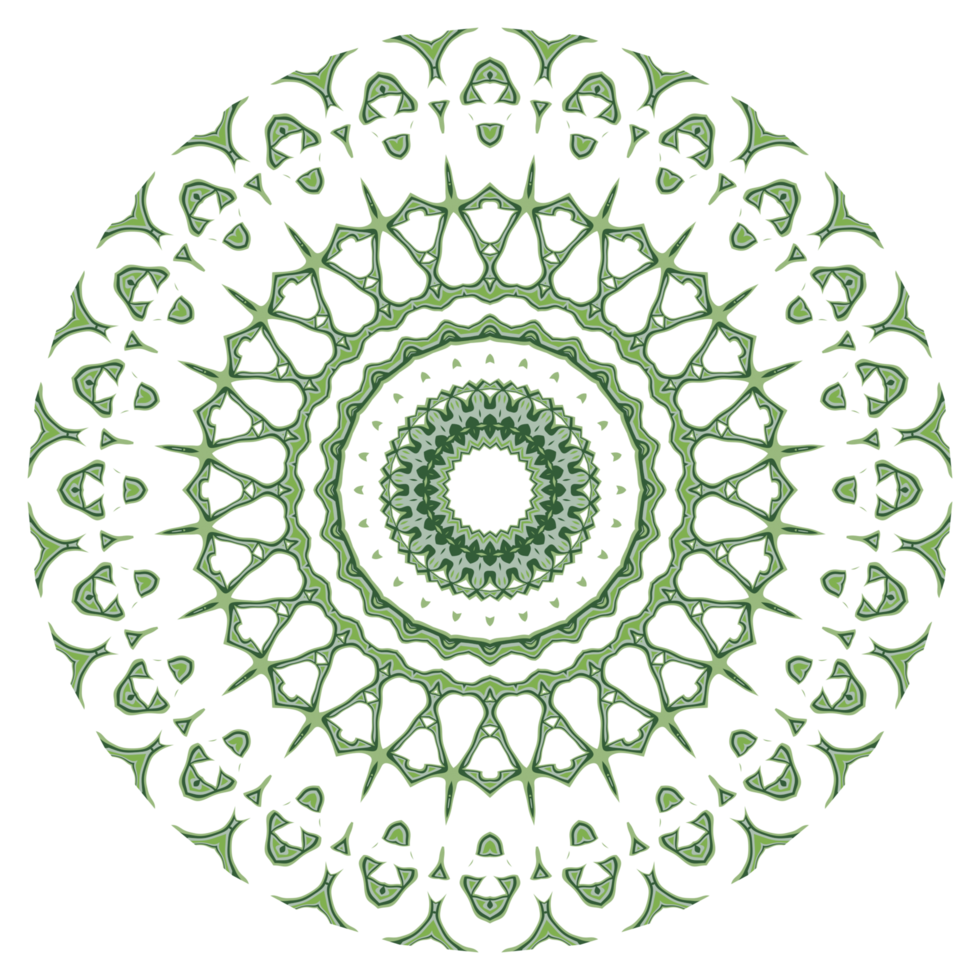 patrón de mandala abstracto con forma de círculo png