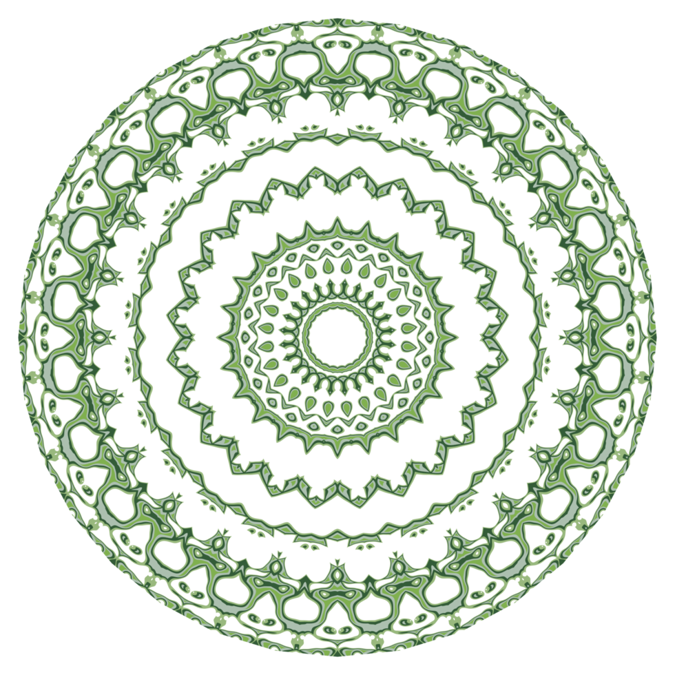 patrón de mandala abstracto con forma de círculo png