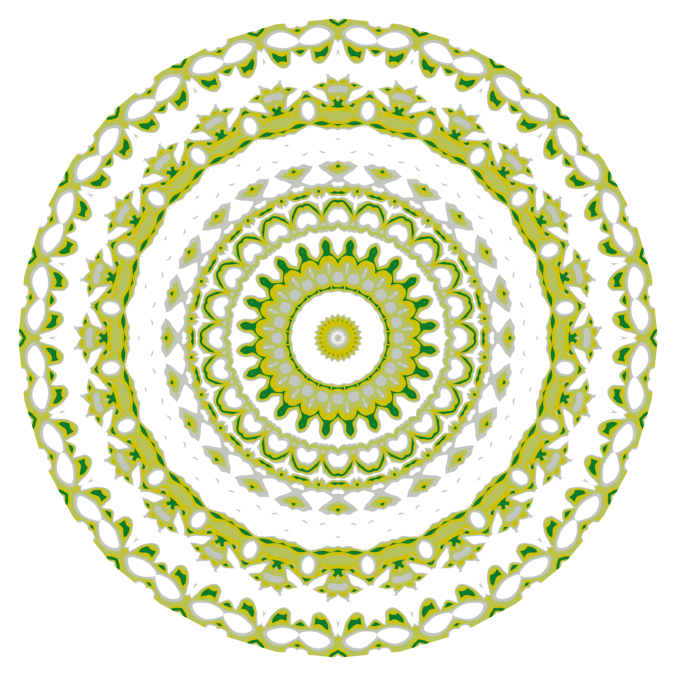 Abstract mandala pattern with circle shape png