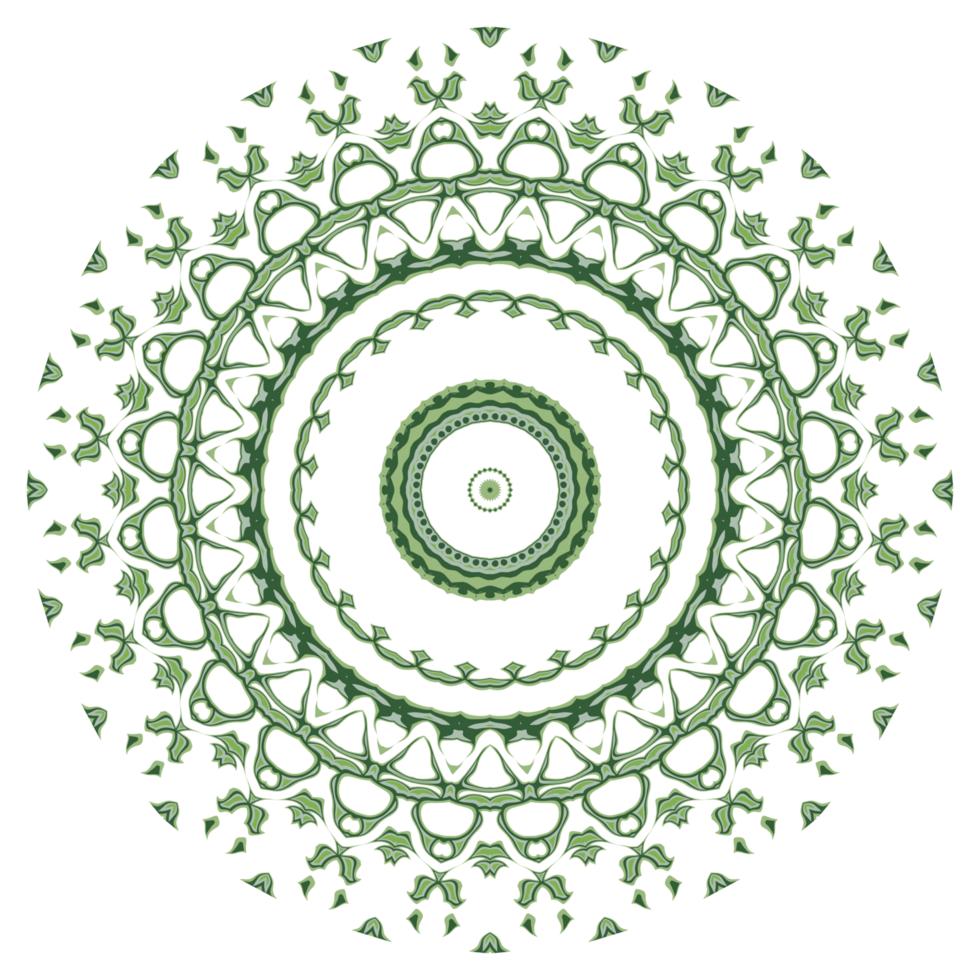 Abstract mandala pattern with circle shape png