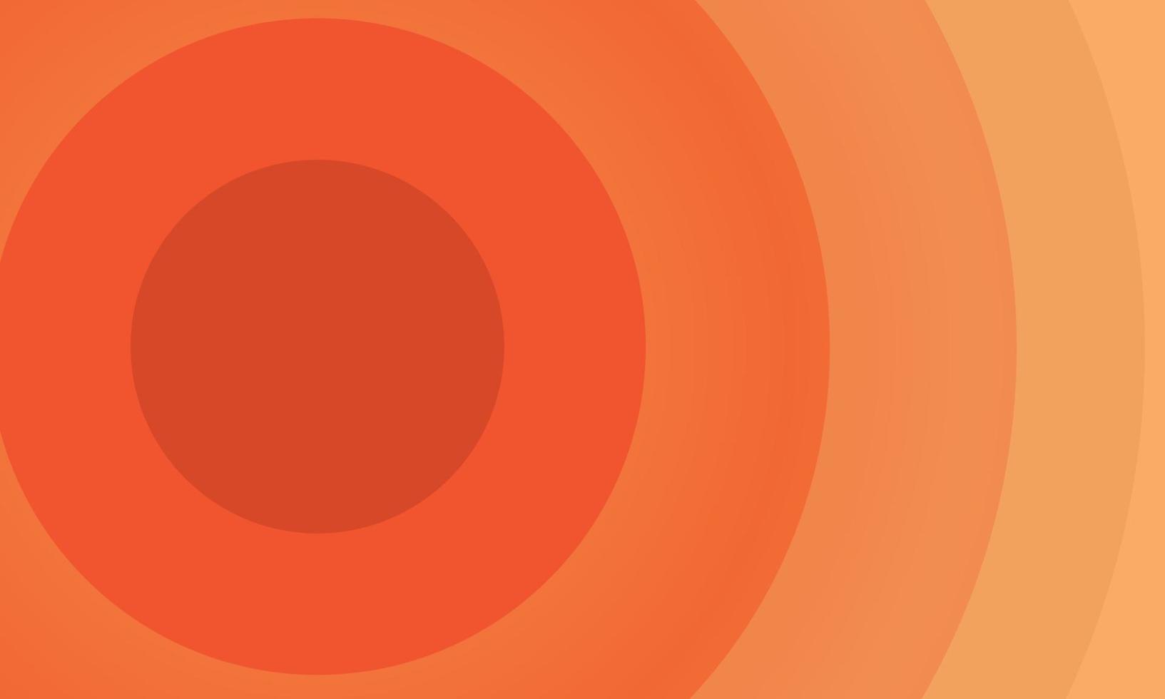 Orange abstract background, 3d circle tiles vector