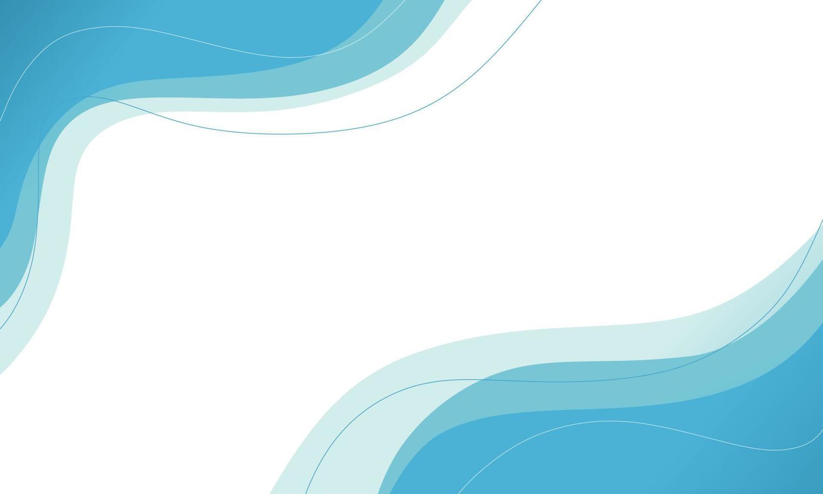 abstract blue curve background vector