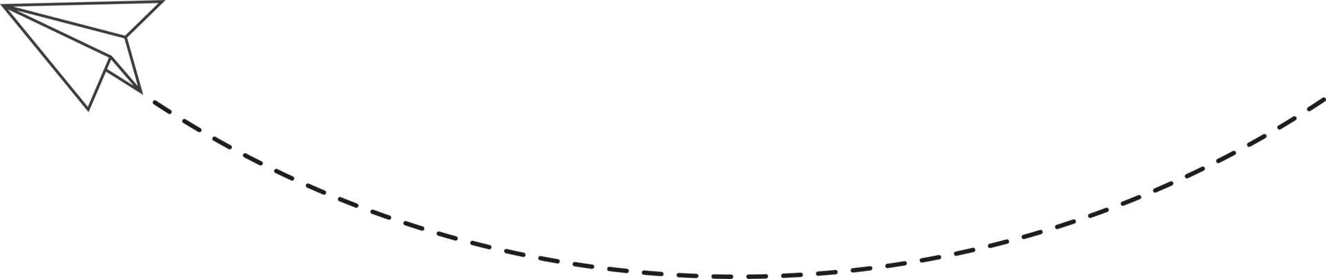 Dashed Line Paper Airplane Route png
