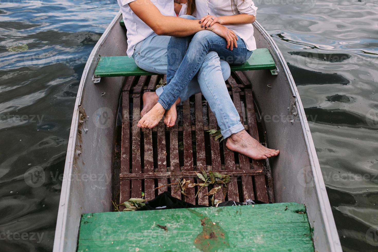 Couple in boat photo