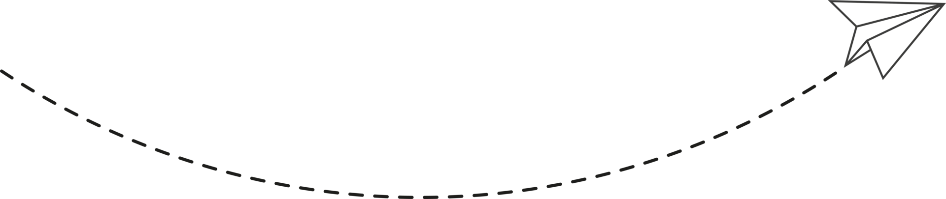 ruta de avión de papel de línea discontinua png