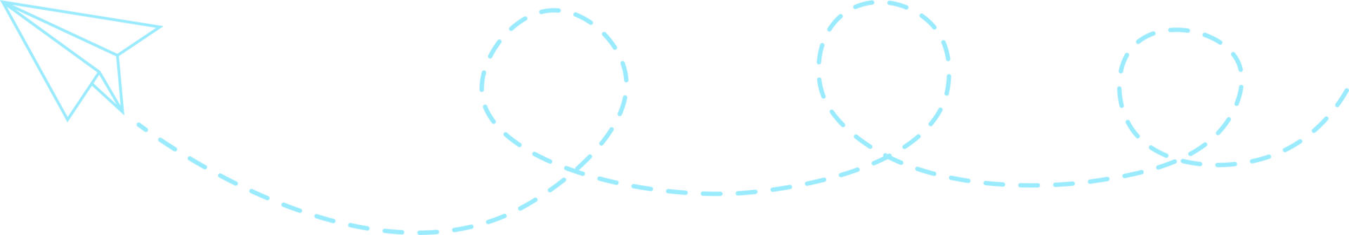 ruta de avión de papel de línea discontinua png