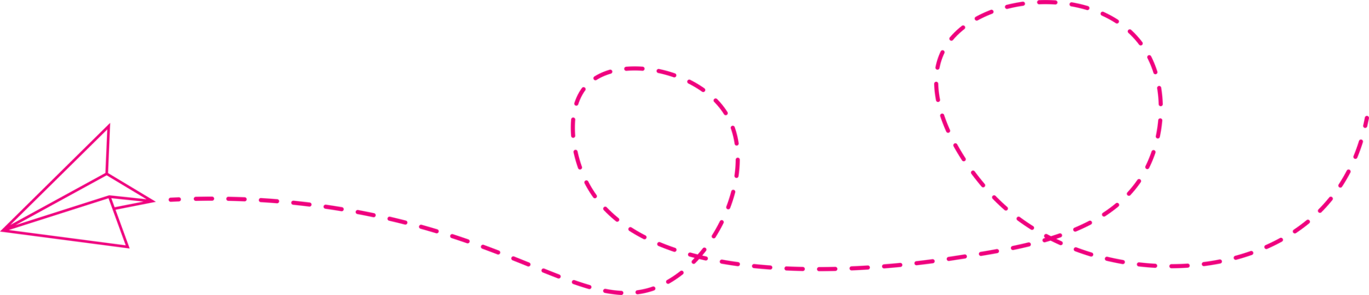 streckad linje papper flygplan rutt png