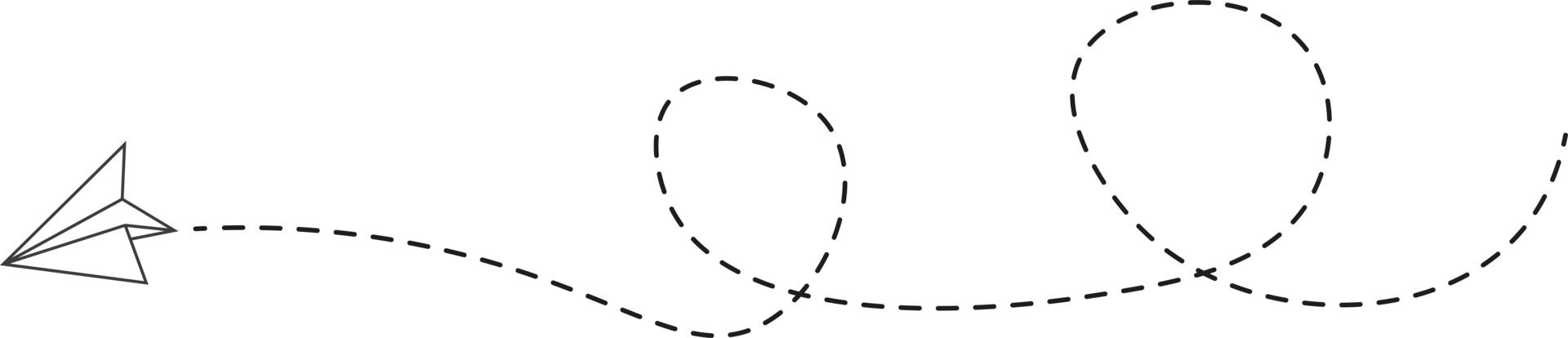 Dashed Line Paper Airplane Route png