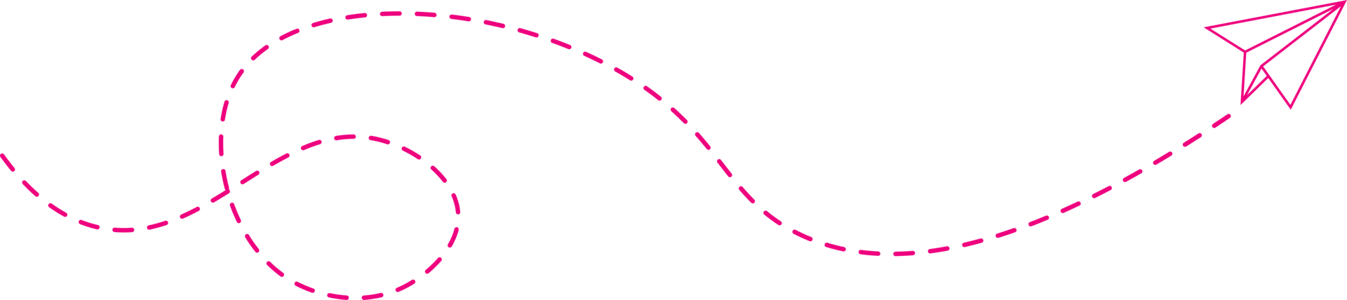 ruta de avión de papel de línea discontinua png