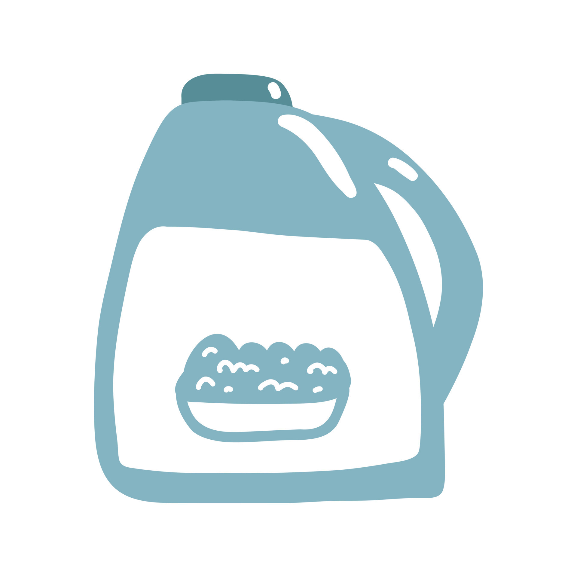 Detergent bottle, washing powder in cartoon hand drawn style. Vector