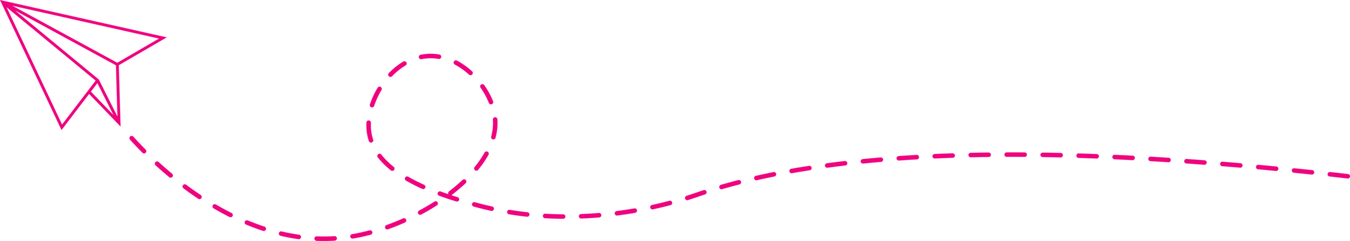 ruta de avión de papel de línea discontinua png