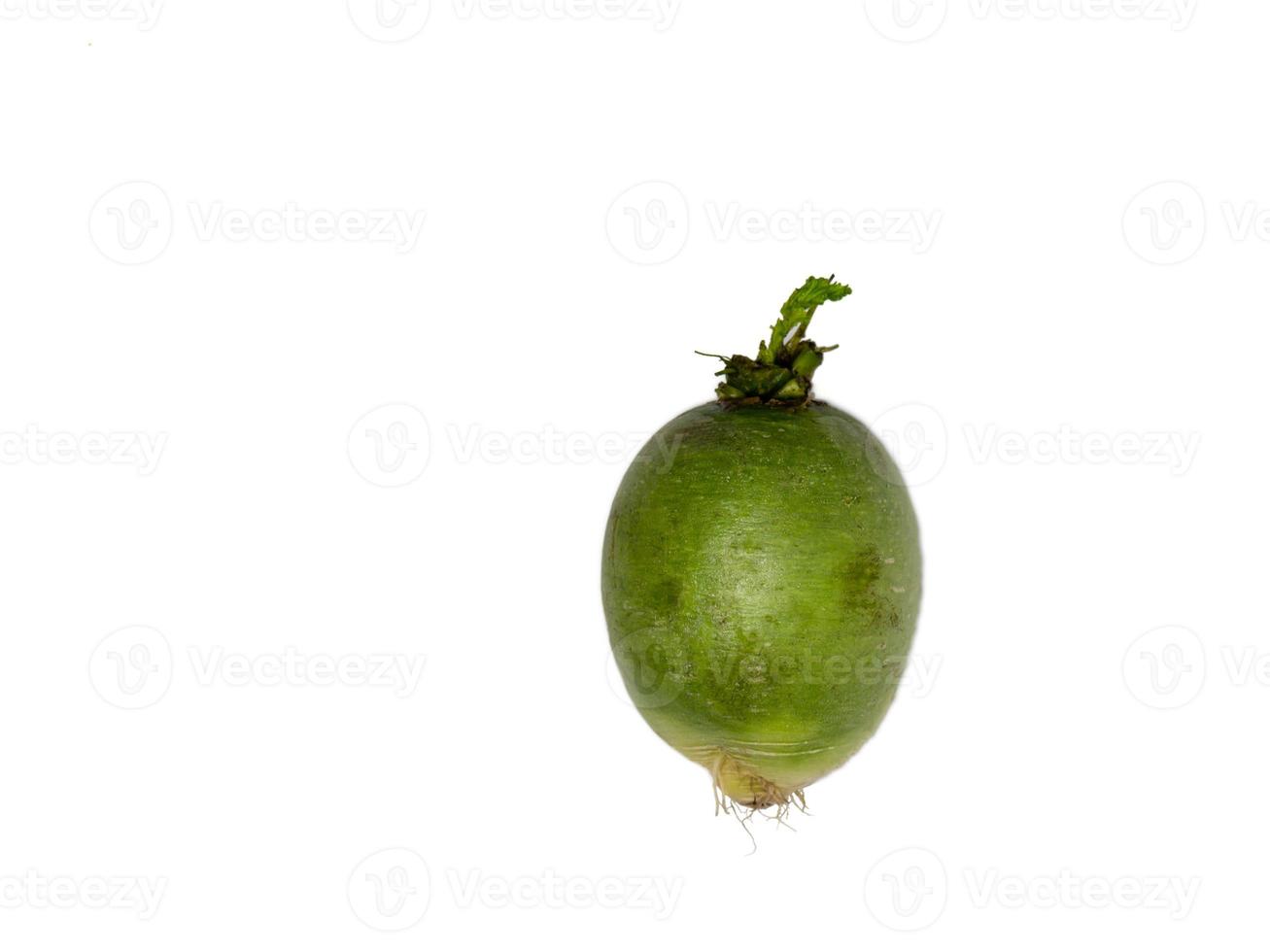 Radish on a white background. A useful product. photo