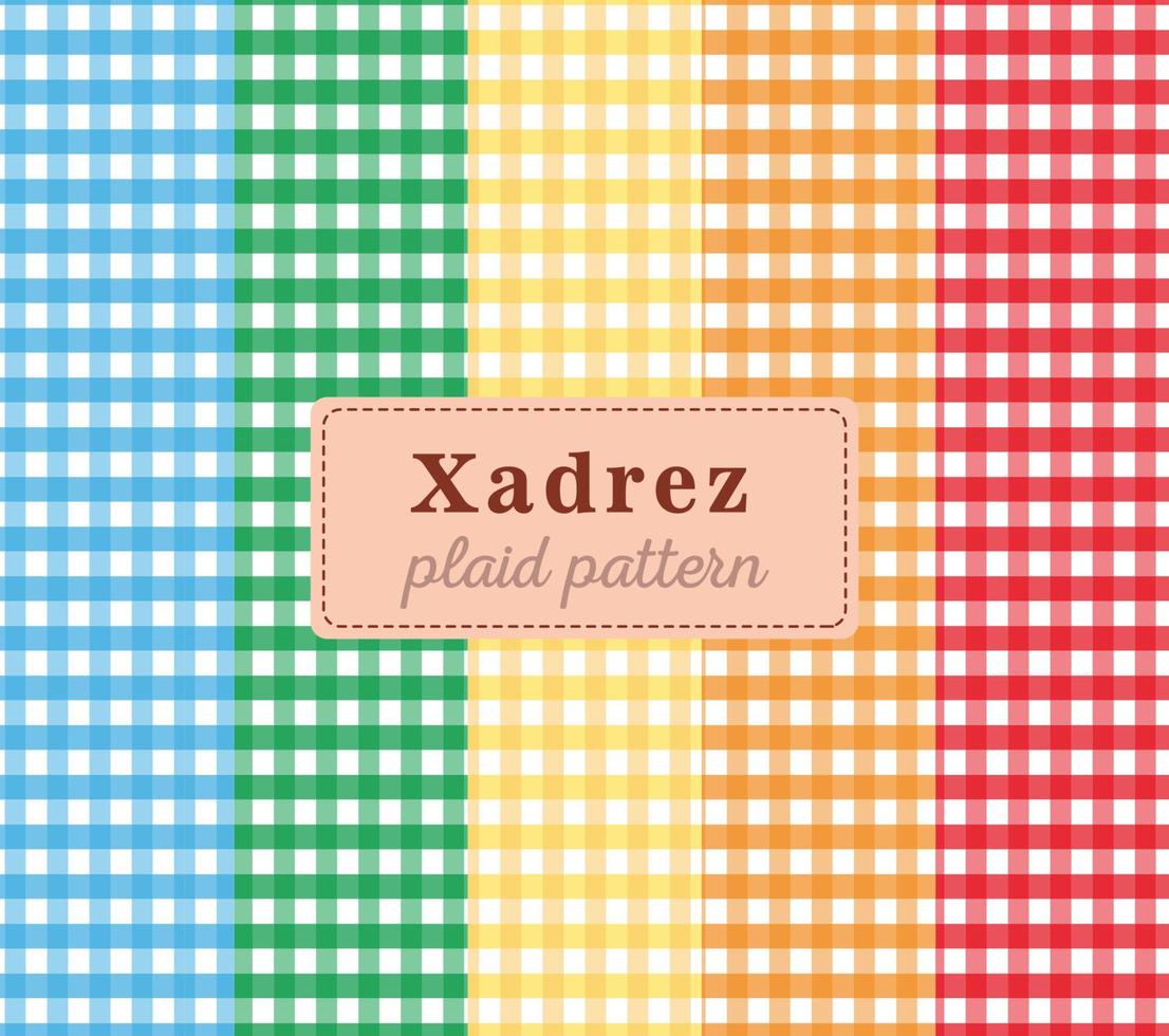 Xadrez plaid pattern vector