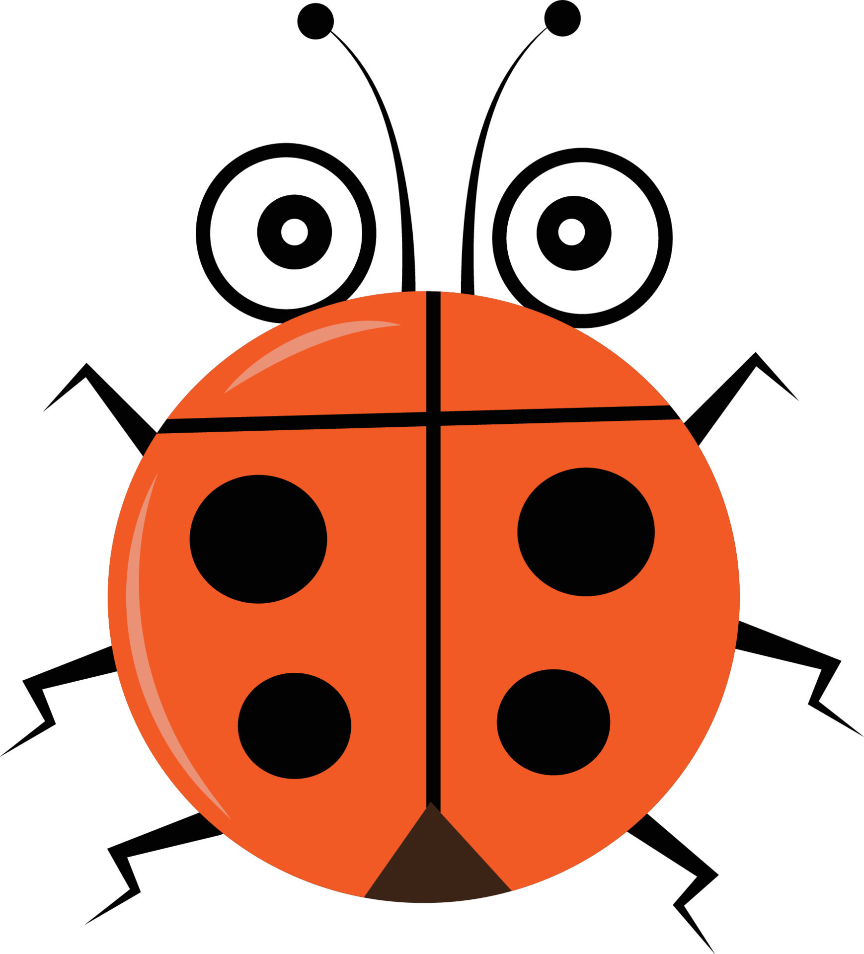 ladybug cartoon cute 11361468 Vector Art at Vecteezy