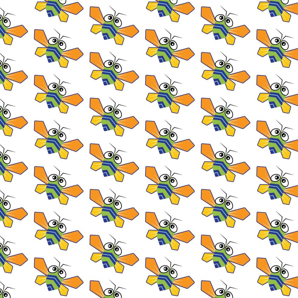 cartoon cicada pattern backgroundcicada pattern 3 3 9 65 vector