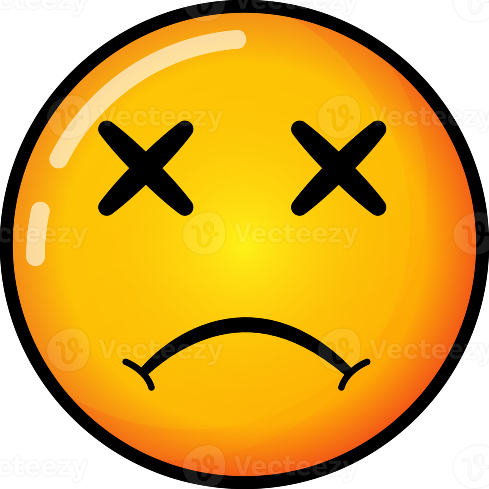 Emoticon illustration with transparent background png