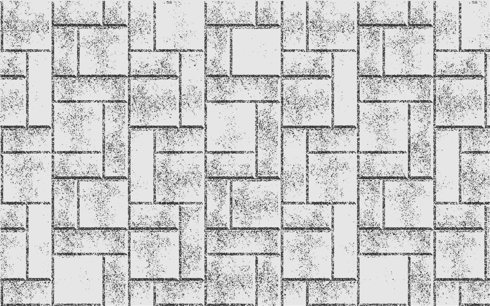 Paving Block Scratched Grunge Urban Background Texture Vector Dust Overlay Distress Grainy Grungy Effect Distressed Backdrop Vector Illustration Isolated Black on White Background