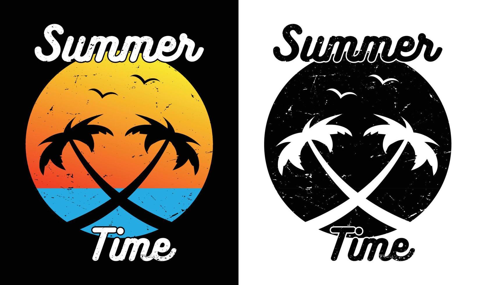 diseño de camiseta de cita de verano vector