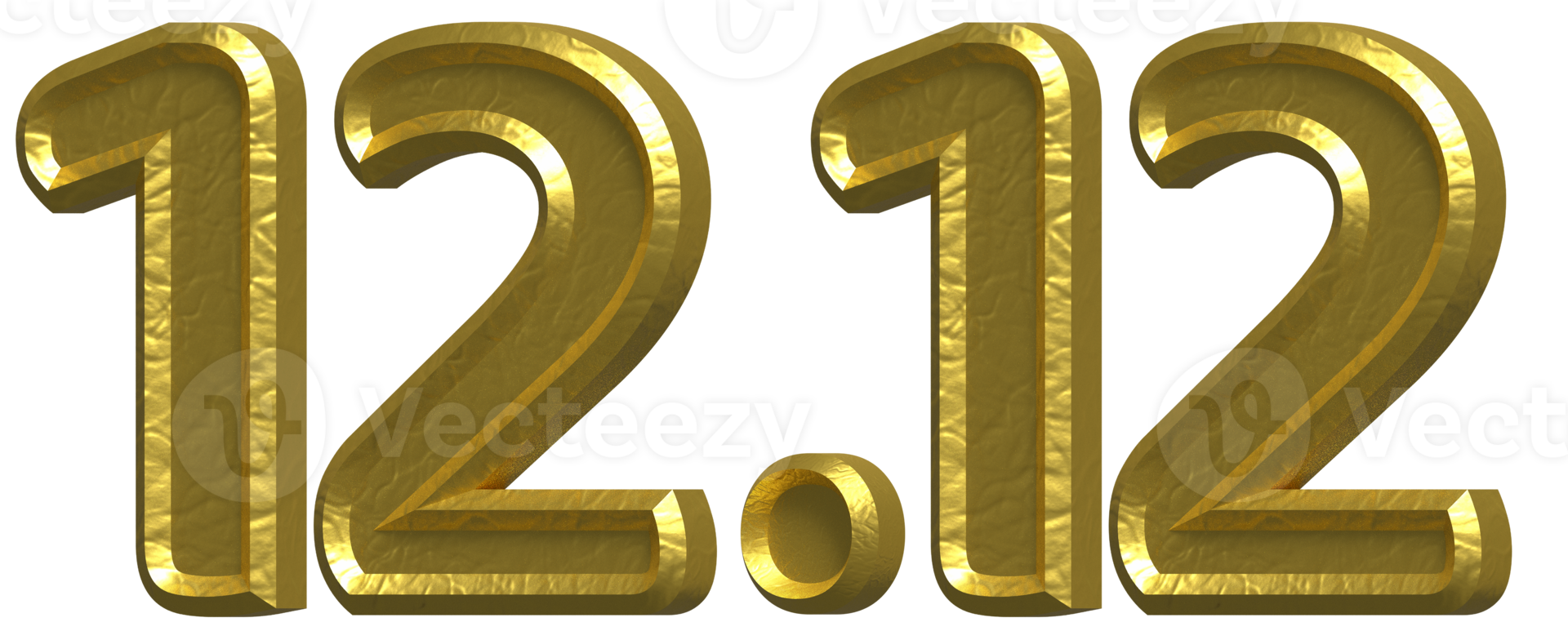 12.12 Sale 3D Number Illustration Concept Design png