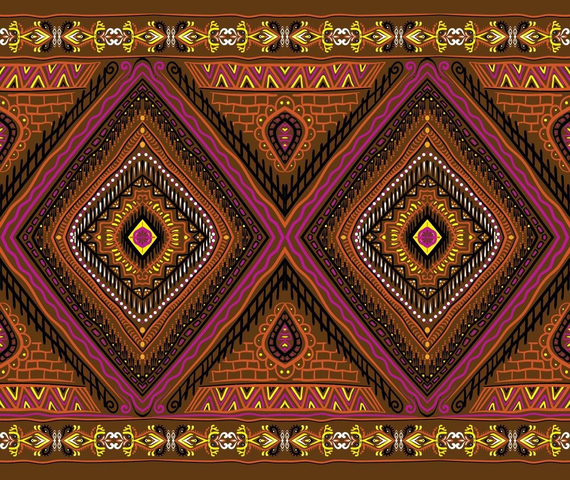 tradicional oriental étnico patrón geométrico fondo diseño alfombra papel pintado ropa envoltura vector ilustración bordado estilo