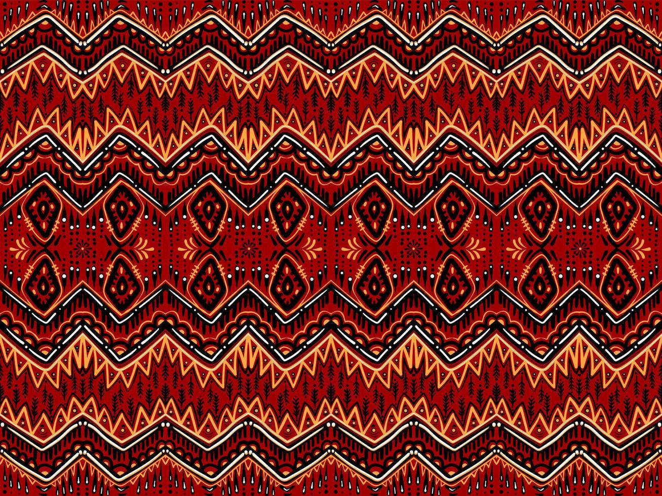 patrón geométrico étnico oriental tradicional dibujado a mano para la ilustración de vector de envoltura de ropa de papel tapiz de alfombra de fondo