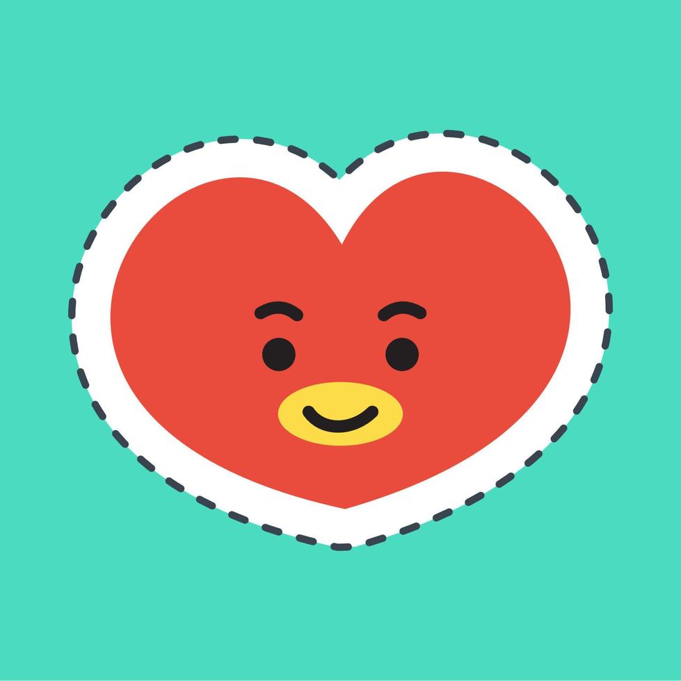 Icon Tata Character. A cute face cartoon. Suitable for smartphone wallpaper, prints, poster, flyers, greeting card, ect. vector