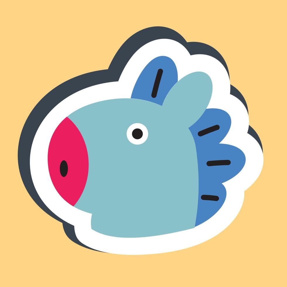 Icon Mang Character. A cute face cartoon. Suitable for smartphone wallpaper, prints, poster, flyers, greeting card, ect. vector