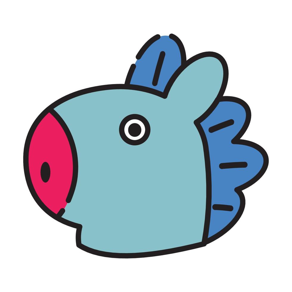 Icon Mang Character. A cute face cartoon. Suitable for smartphone wallpaper, prints, poster, flyers, greeting card, ect. vector