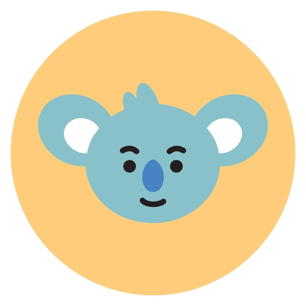 Icon Koya in color mate style vector