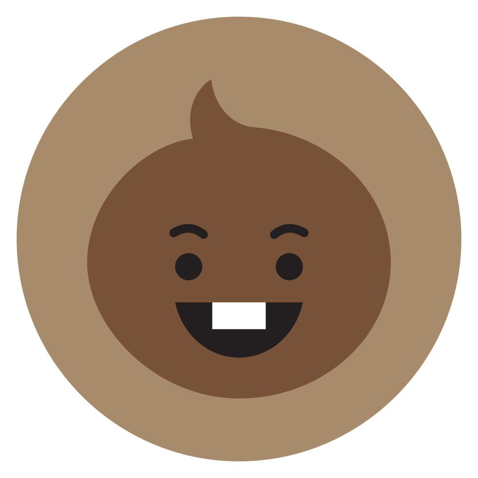 Icon Shooky Character. A cute face cartoon. Suitable for smartphone wallpaper, prints, poster, flyers, greeting card, ect. vector