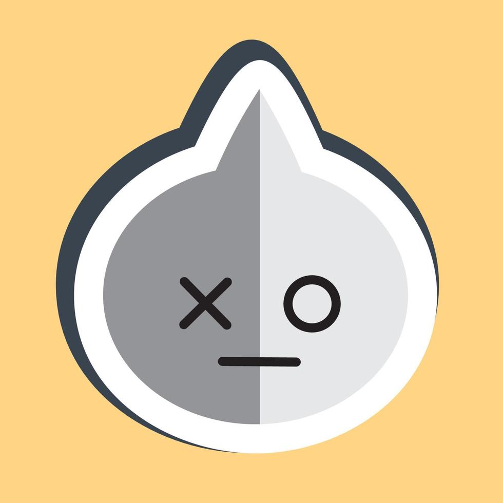 Icon Van Character. A cute face cartoon. Suitable for smartphone wallpaper, prints, poster, flyers, greeting card, ect. vector