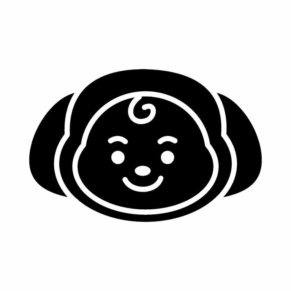 Icon Chimmy Character. A cute face cartoon. Suitable for smartphone wallpaper, prints, poster, flyers, greeting card, ect. vector